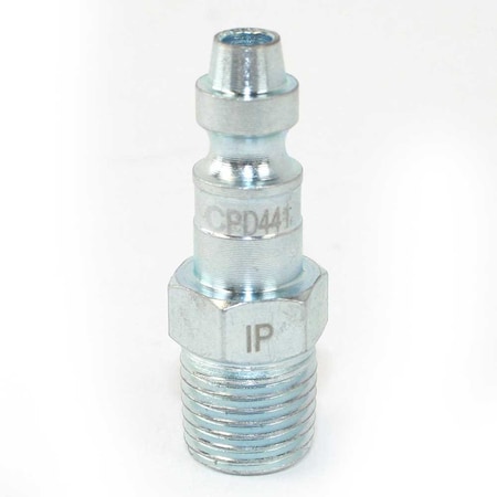 Interstate Pneumatics 1/4 Inch Diamond U Series Coupler Plug x 1/4 Inch Male NPT CPD441